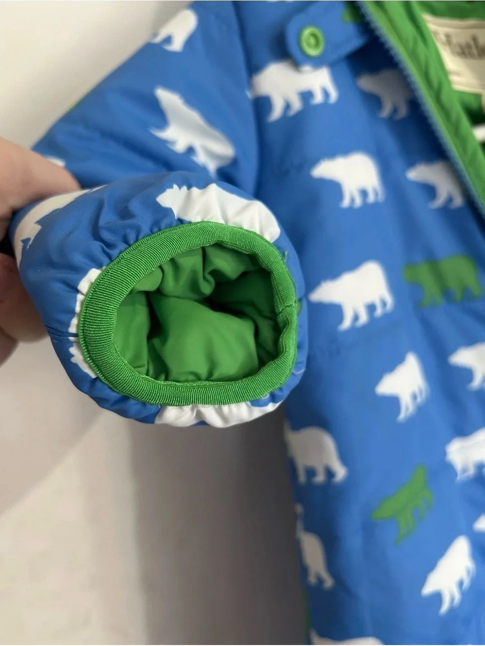 Hatley Polar Bear Blue Padded Hooded‎ Snowsuit Pram 6-9M New